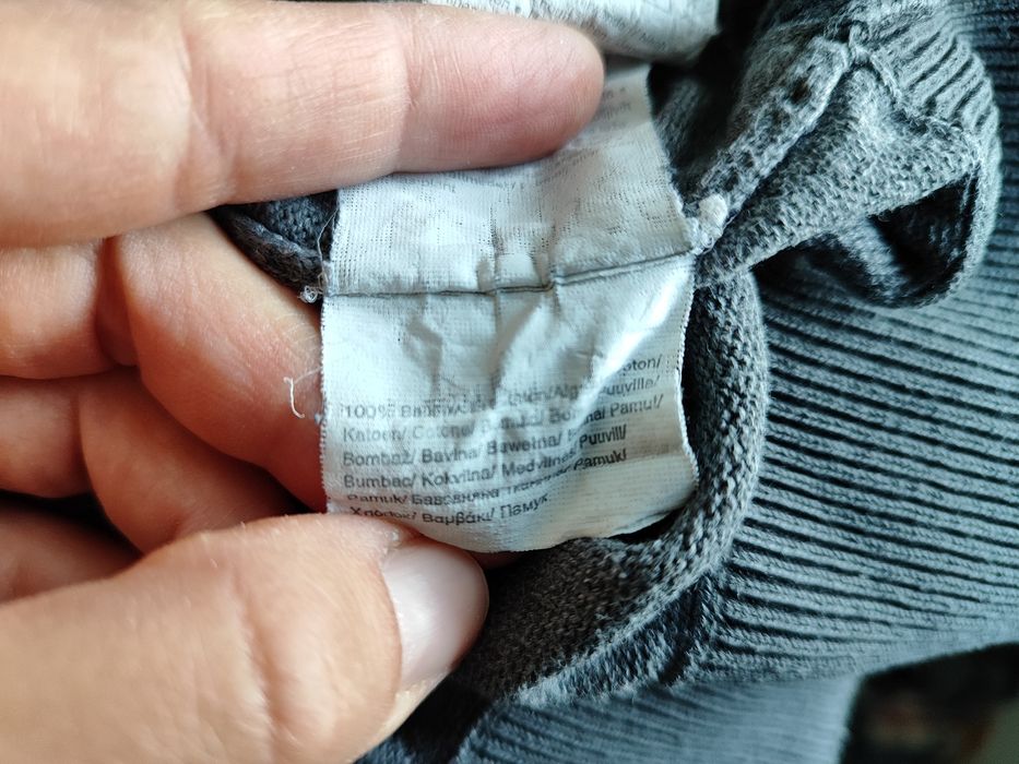 QS piękny męski sweter sweterek szary grafit rozmiar XXL