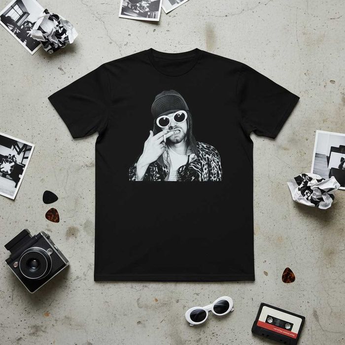 Футболка Nirvana Kurt Cobain принт винтаж oversize