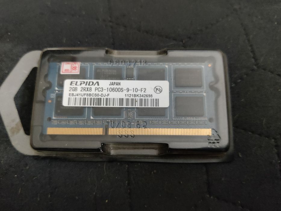 Оперативна пам'ять Elpida 2GB SO-DIMM DDR3 1333 MHz
