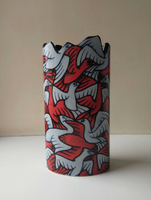 Дизайнерська ваза Escher птахи