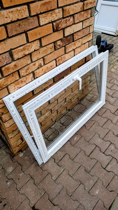 KR HAUS okno 120x80 nowe duża ilośc sztuk białe pcv okna drzwi POZNAŃ