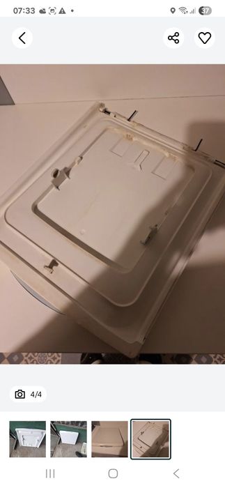 Drzwiczki do pralek typu top Candy whirlpool electrolux