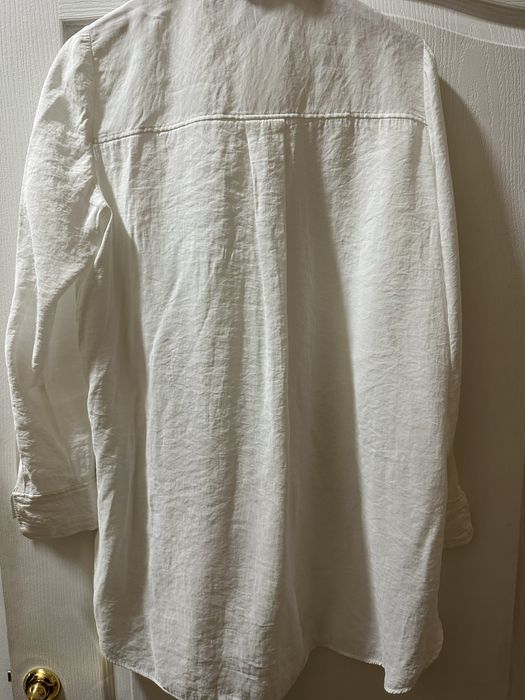 Біла блузка Zara, оверсайз