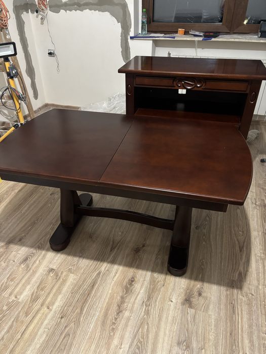 Komoda drewniana, ława ZESTAW