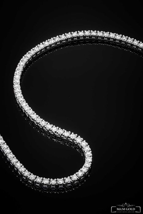 Kolia złota z diamentami ~4.75ct