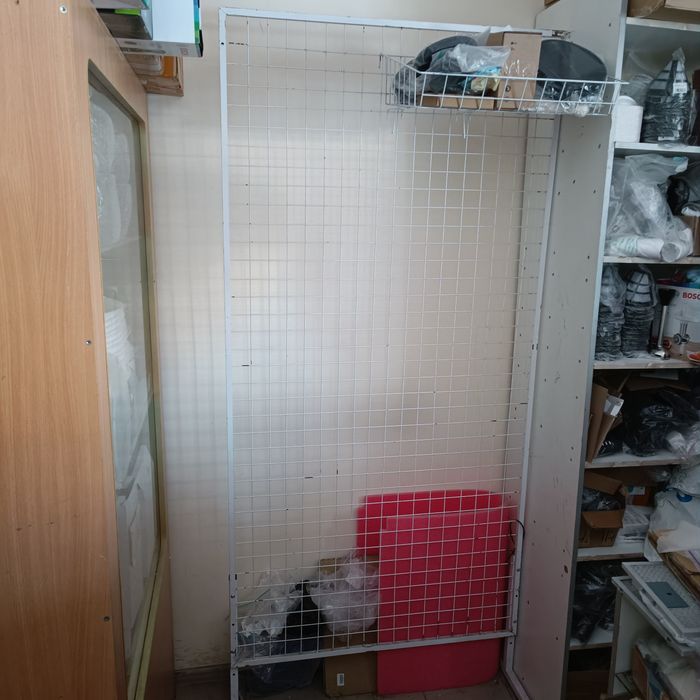 Сетка с ножками и крючками в комплекте, размер 1000 на 2000 мм, стелаж