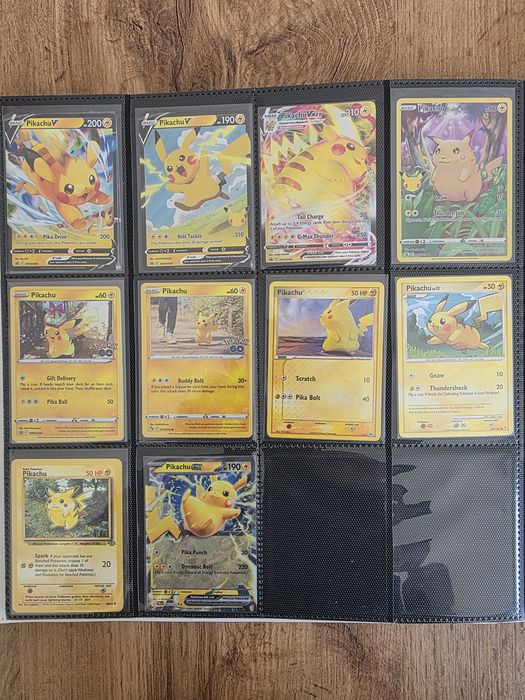 Coleção Pikachu Raros - Cartas Pokemon