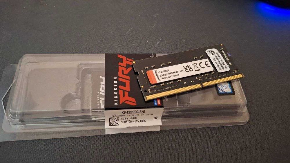 Оперативна пам'ять so-dimm Kingston ddr4 3200mhz cl20 для ноутбука / miniPC