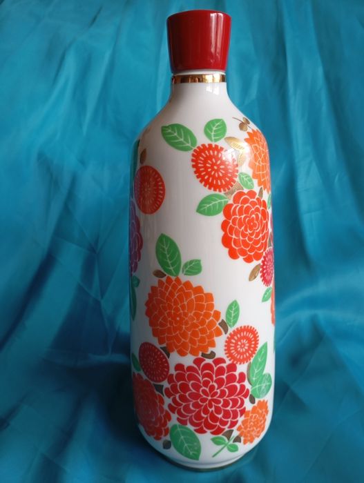 Штоф ЛФЗ "Цветы",блюдце старые Вербилки,фарфор СССР,винтаж,сервиз