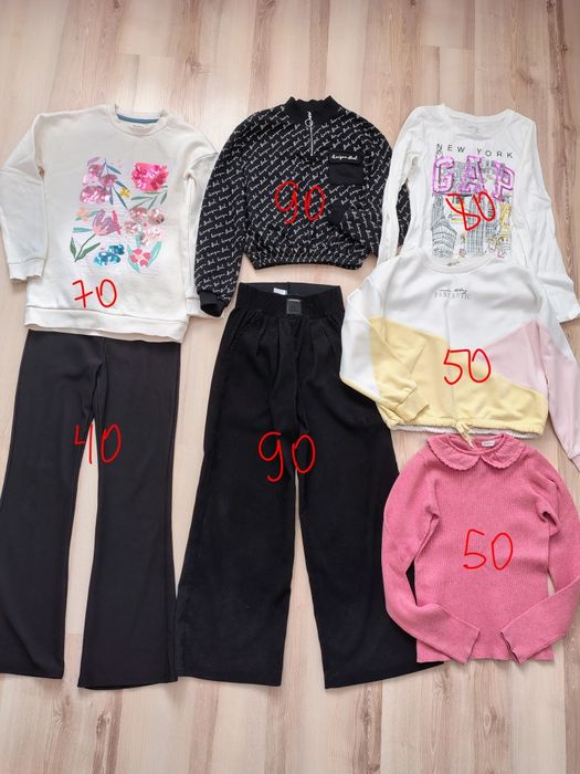 Широкі штани, світшот, кофта реглан  140-146