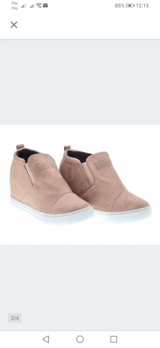 Buty damskie sneakersy koturny 40