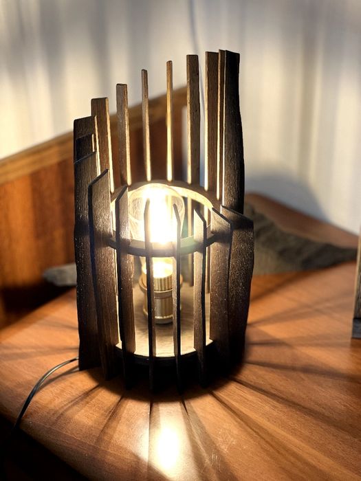 Лампа настольна з дерева,світильник,нічник,декор,бра,люстра,жалюзі