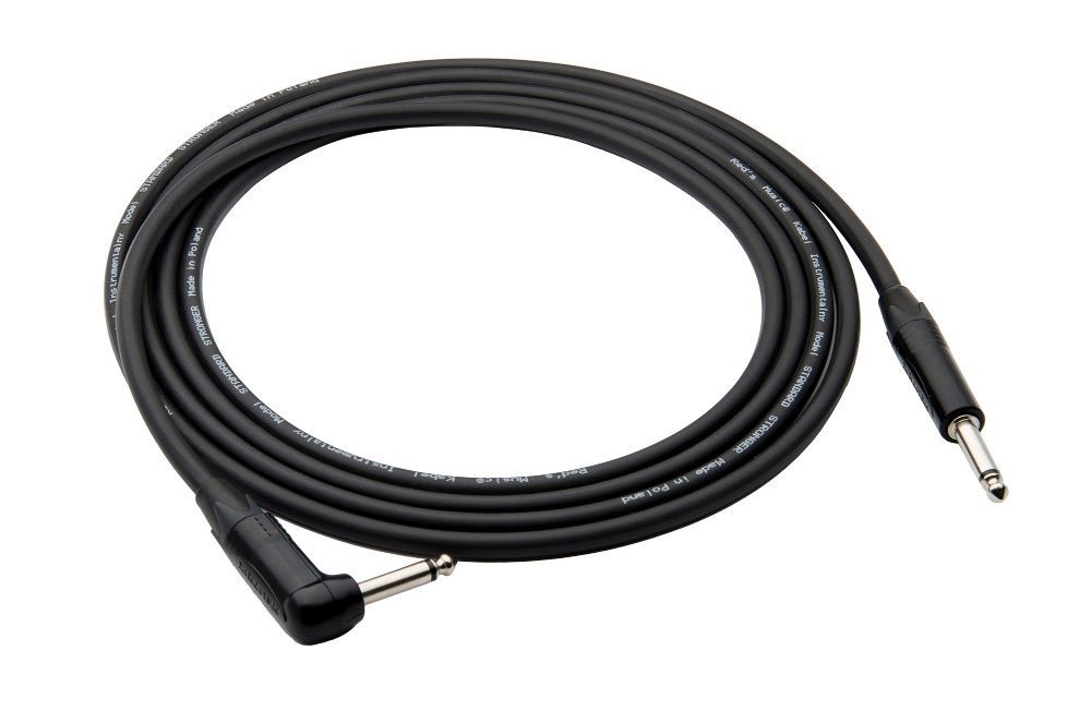 Red's Music Stronger Gitarowy Kabel Jack Prosty Jack Kątowy Neutrik 2m