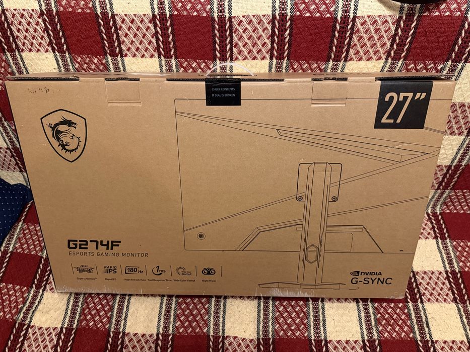 Monitor MSI G274F full HD 180Hz 1 ms Rapid IPS Gwarancja