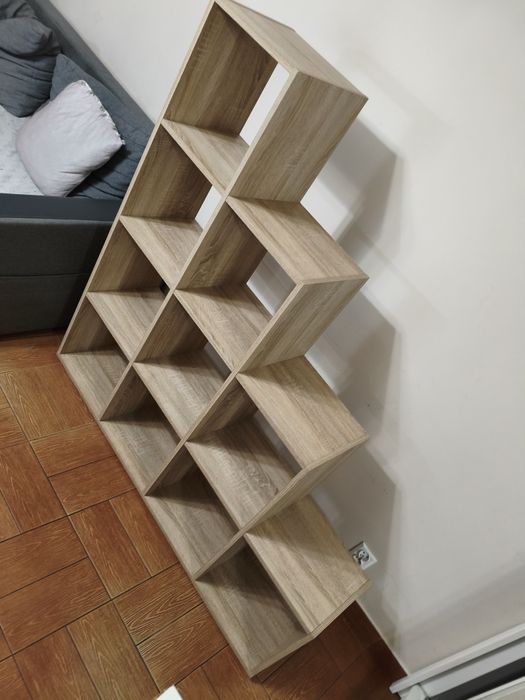 Mebel modułowy schodkowy dąb sonoma wysokość 144 cm stan BDB