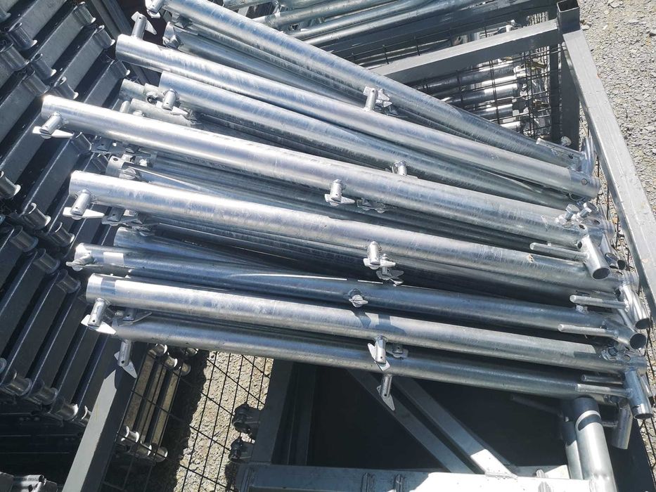 Rusztowanie fasadowe stalowe 10x12 Plettac drewniane podesty 3m nowe