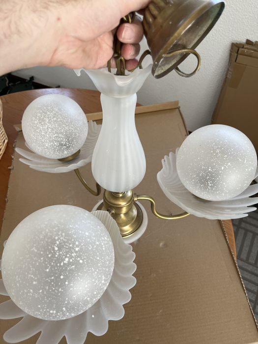 Conjunto de candeeiros de teto