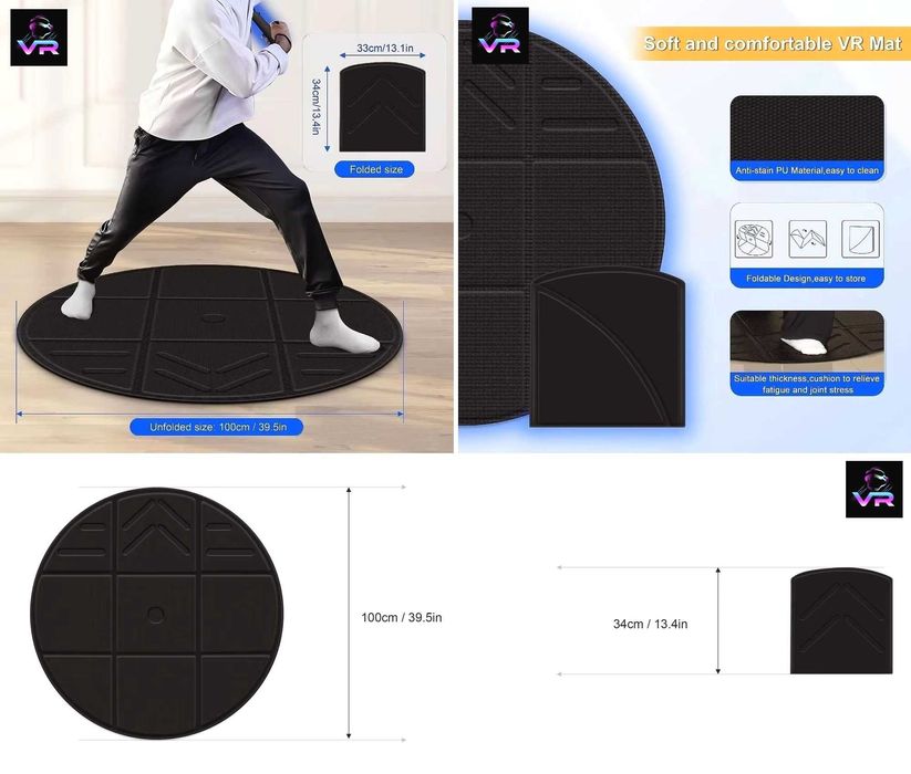 ‼️ VR Zone коврик Meta Quest 3, Oculus Quest 2, PlayStation VR2, PICO