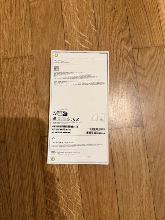 iphone 17 Pro Max 256 gigas
