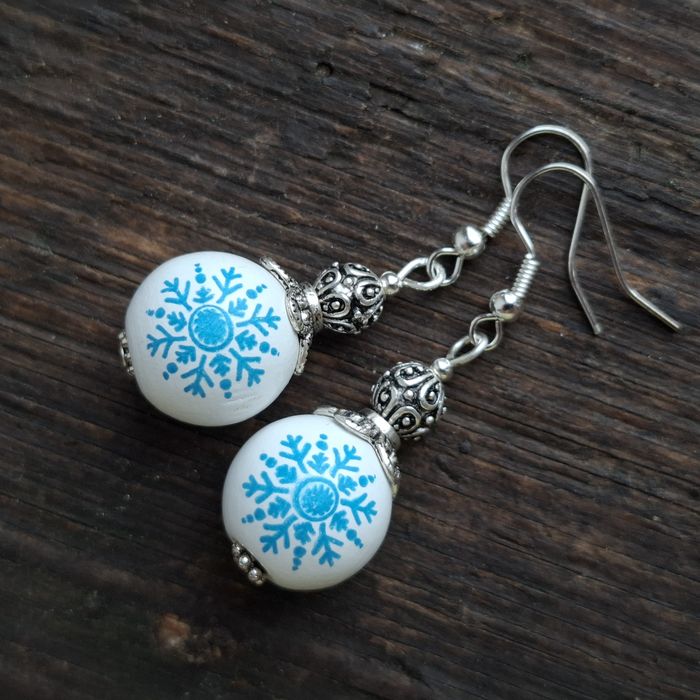 Kolczyki drewniane handmade