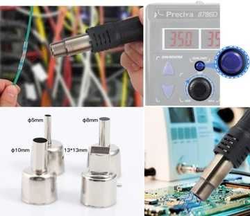 Паяльна станція регульована теплова гармата стійка 740Вт Preciva 2в1