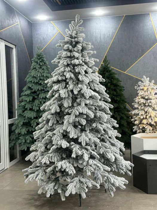 Лита штучна ялинка Елітна Преміальна засніжена, дуже густа та пишна новорічна ялинка від 1,5  до  2,5 м, сертифікована, власне виробництво Україна