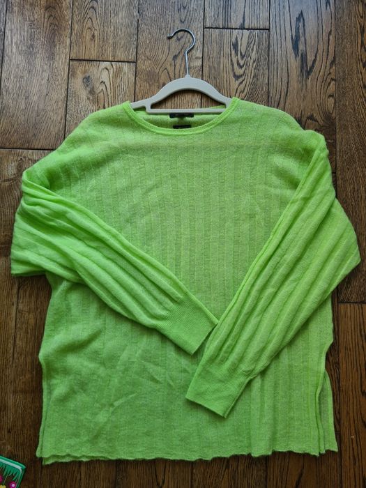 Sweter limonkowy r. 36 Massimo Dutti