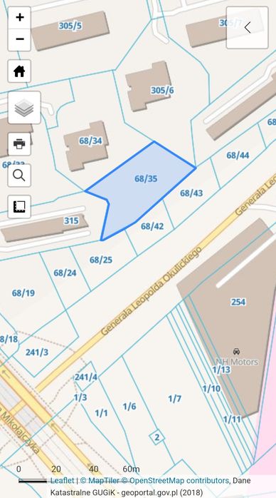 Dzialka do wynajęcia ulica Okulickiego Kraków najem terenu super lokal