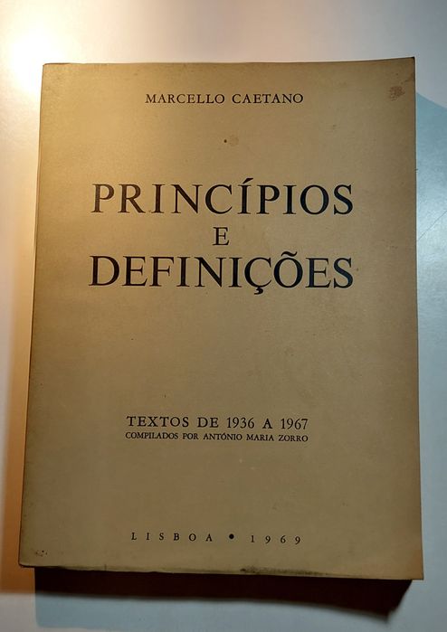 Princípios e Definições - Marcello Caetano (1969)