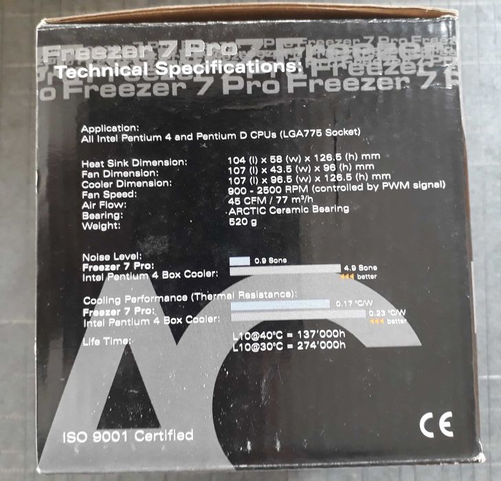 Dissipador / refrigeração - Arctic Cooling Freezer 7 Pro