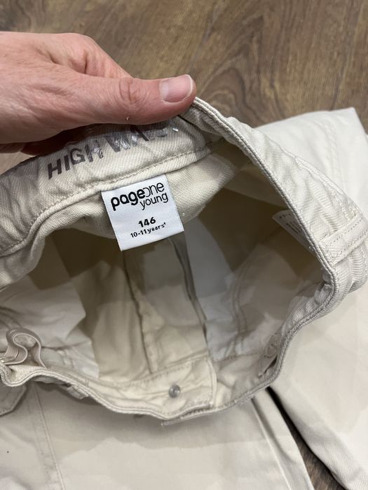 Джинси широкі карго дитячі 146см