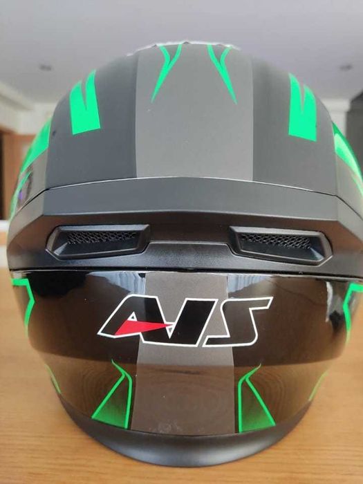 Capacete de Mota - AIS - NOVO com os autocolantes