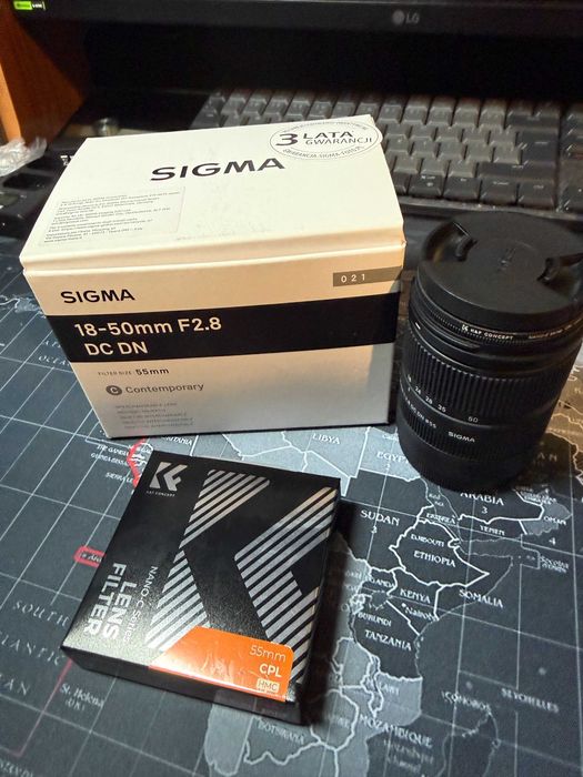 Sigma 18-50 F 2.8 + filtr CPL + 3 lata gwarancji