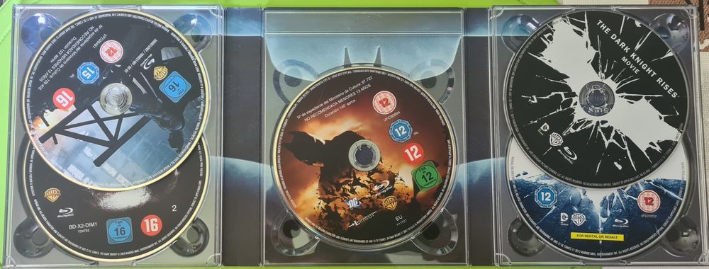 Bluray Trilogia Batman Steelbook e Coffret