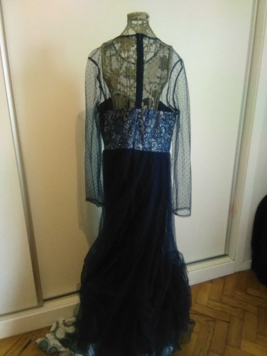 Vestido de cerimónia azul T40/42 Novo/nunca usado