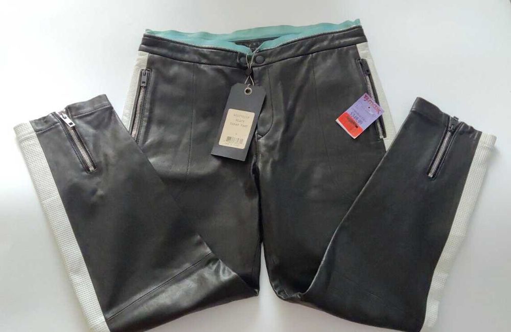 Rag & Bone USA новые кожаные брюки 100% оригинал US4 из США $700 кожа