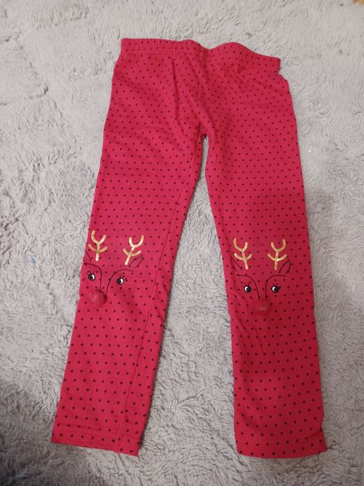 Legginsy świąteczne 110 cm