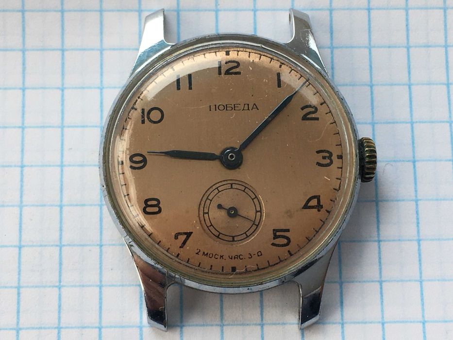 Часы механические Победа 2мчз СССР на ходу