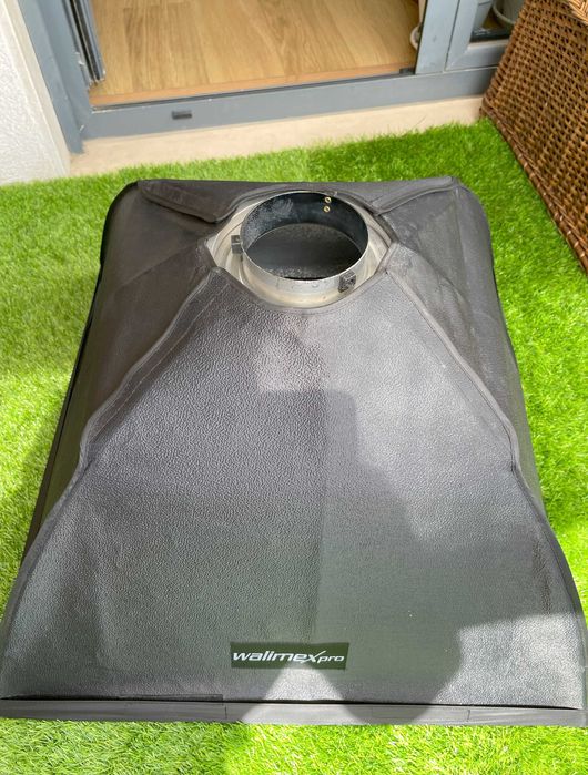 Duas Softboxes Wallimex + Acessorios para Flash