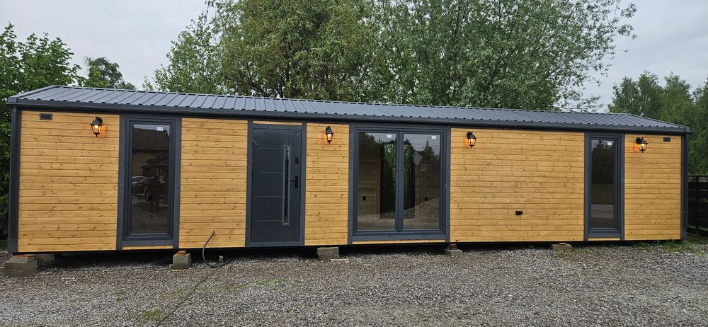 Domek drewniany całoroczny mobilny 41.5m2