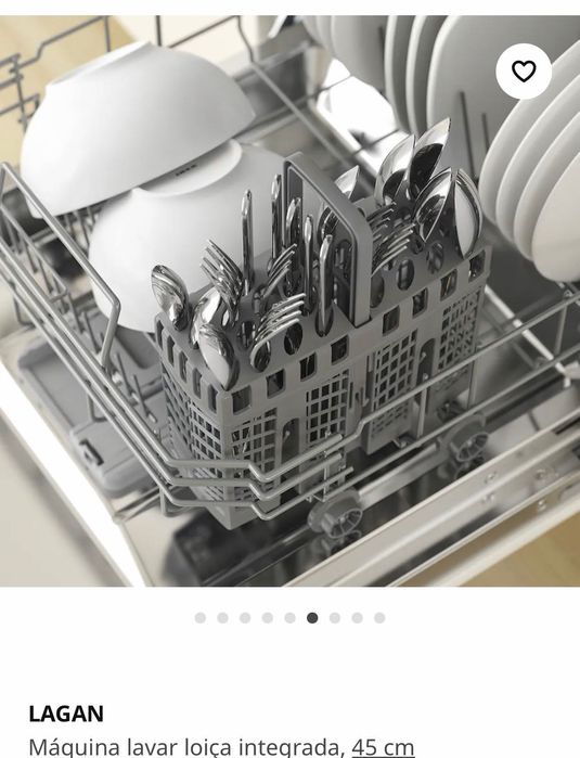 Máquina loiça integrada 45 cm estreita IKEA