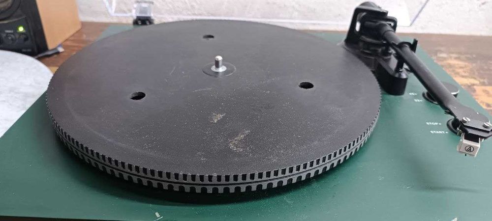 Вініловий програвач Argon Audio TT MK2 Black Hi-Fi, картридж Audio-Technica, важкий диск, противага тонарма, ремінний привід, проигрыватель винила