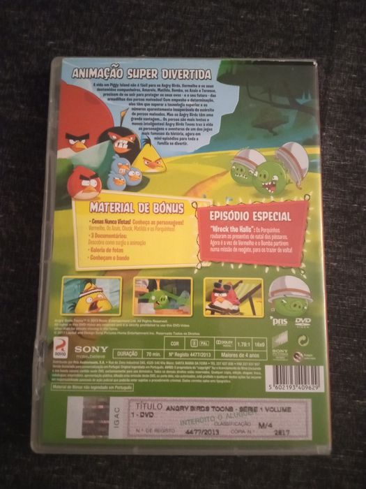 DVD infantil "Angry Birds" Toons Usado