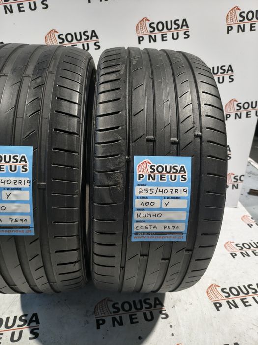2 pneus semi novos 255-40R19 kumho - Oferta dos Portes