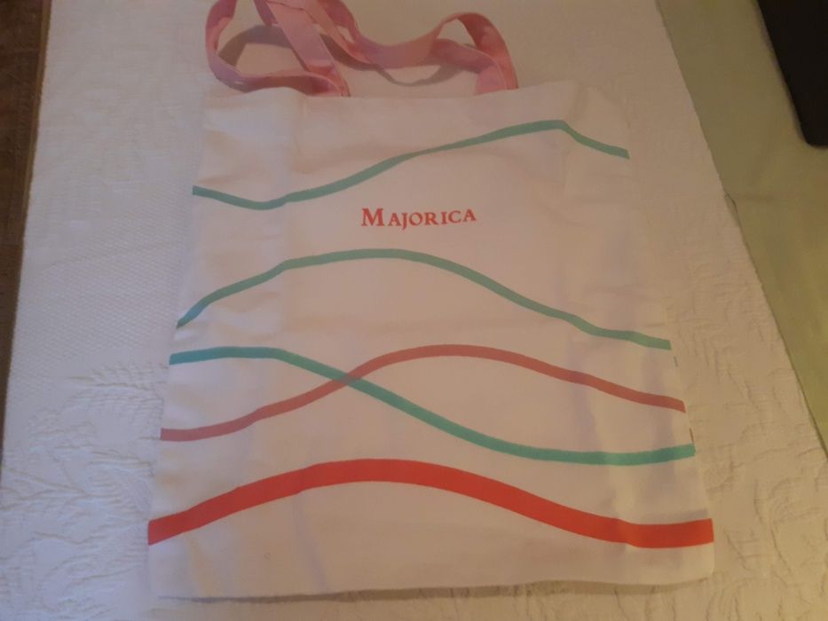 Saco algodão, totebag, Majorica, NOVO