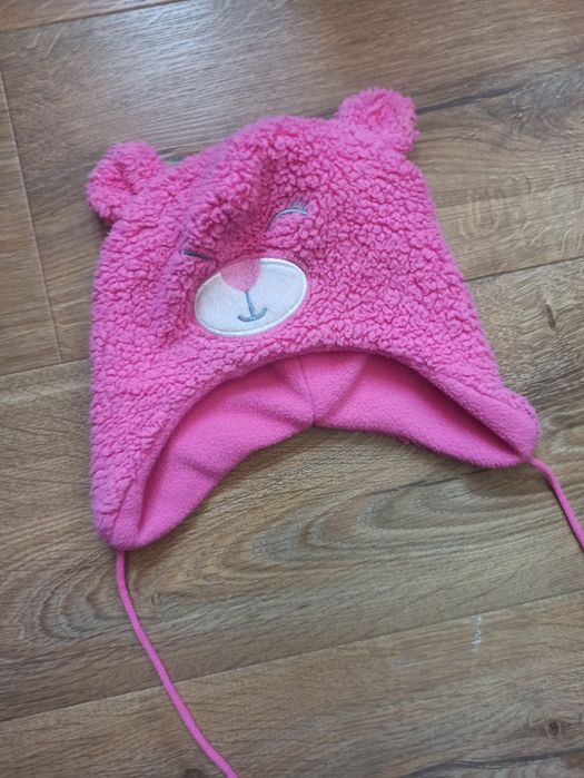 kombinezon/pajacyk polarowy i ciepła bluza 80 + czapka