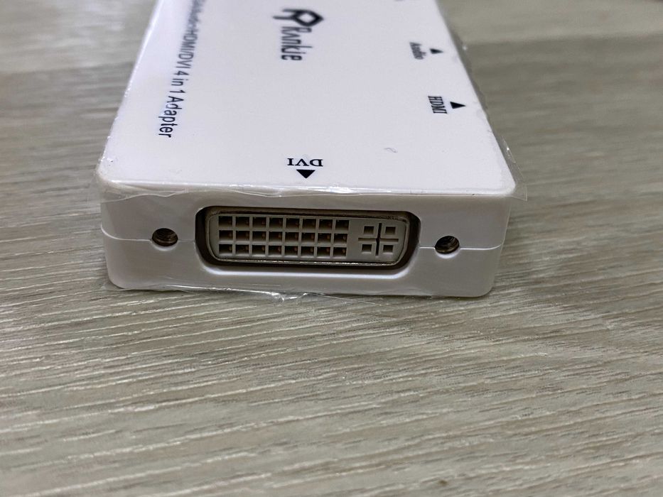 Перехідник R-1133A mini DisplayPort Adapter 4 in 1 DVI+HDMI+VGA+3.5mm