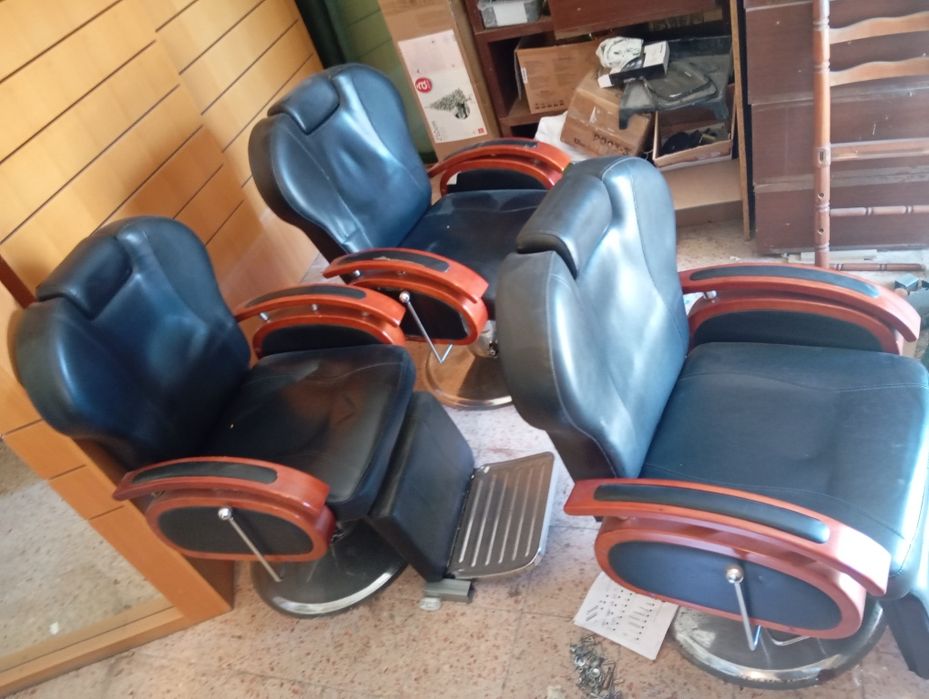 Cadeira de salão e barbearia