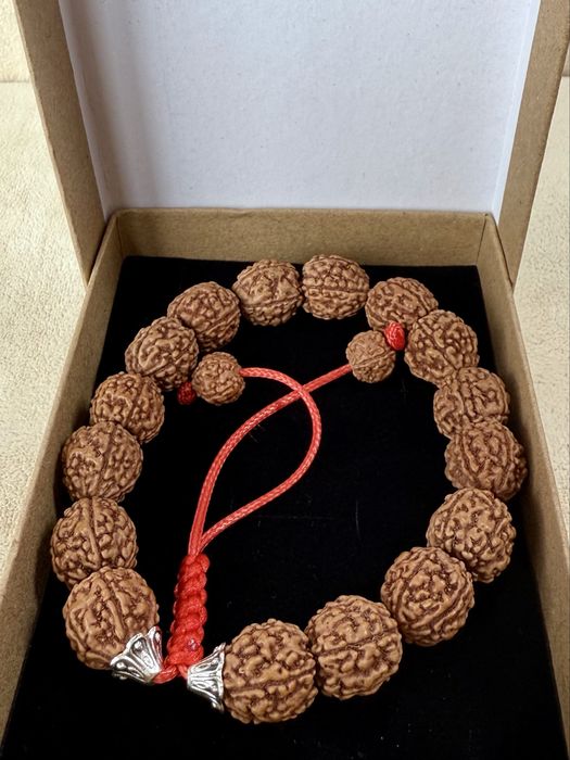Bransoletka Mala z Rudrakshy 5 Mukhi rozmiar 17,5-24cm