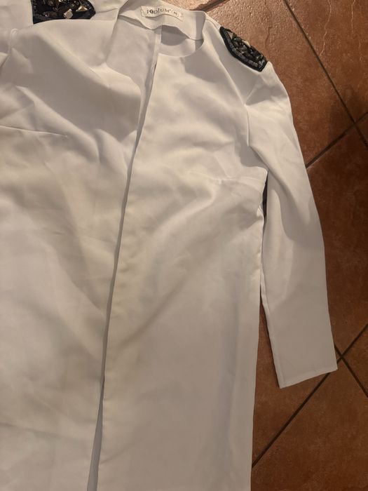 Damski biały kardigan S